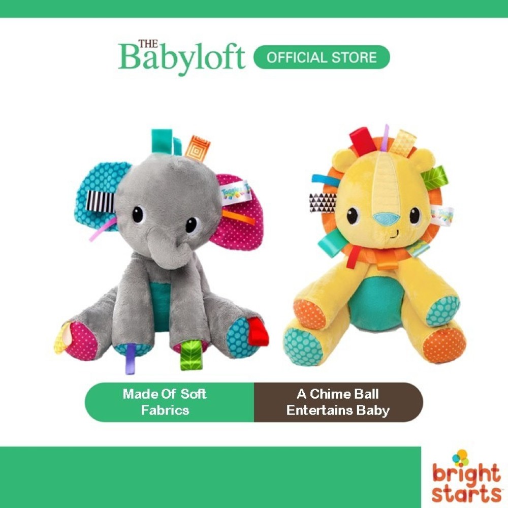 Bright Starts Tag n Play Pals Plush Toys For 0 - 12 Months