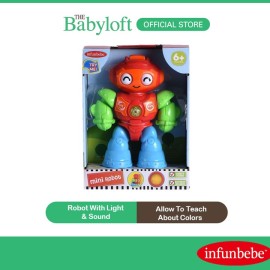 New Infunbebe Mini Robot Musical Interactive Educational Kids Baby Toy (6+ months)