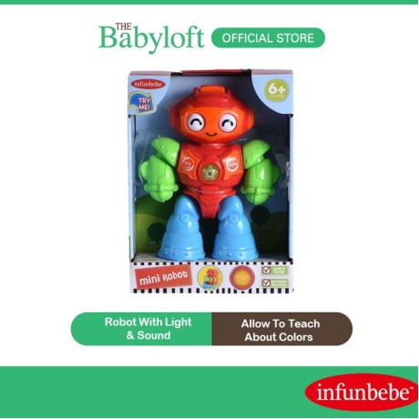 New Infunbebe Mini Robot Musical Interactive Educational Kids Baby Toy (6+ months)