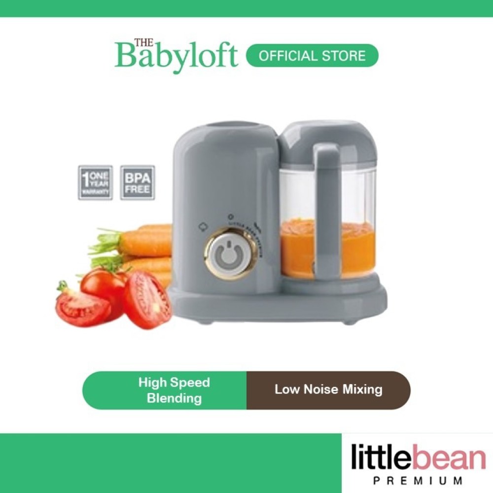 LITTLE BEAN Premium Mini All-4-One Steam, Blend, Defrost , Reheat BPA Free Baby Food Processor