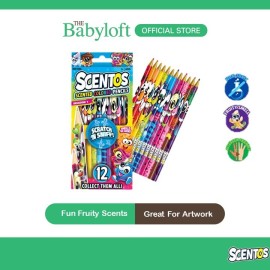 Scentos Scented Coloured Pencils 12Ct