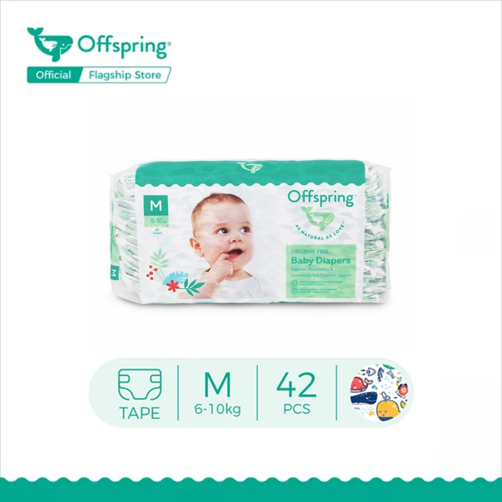 Offspring Baby Diapers Tapes- Willy (M / L / XL)