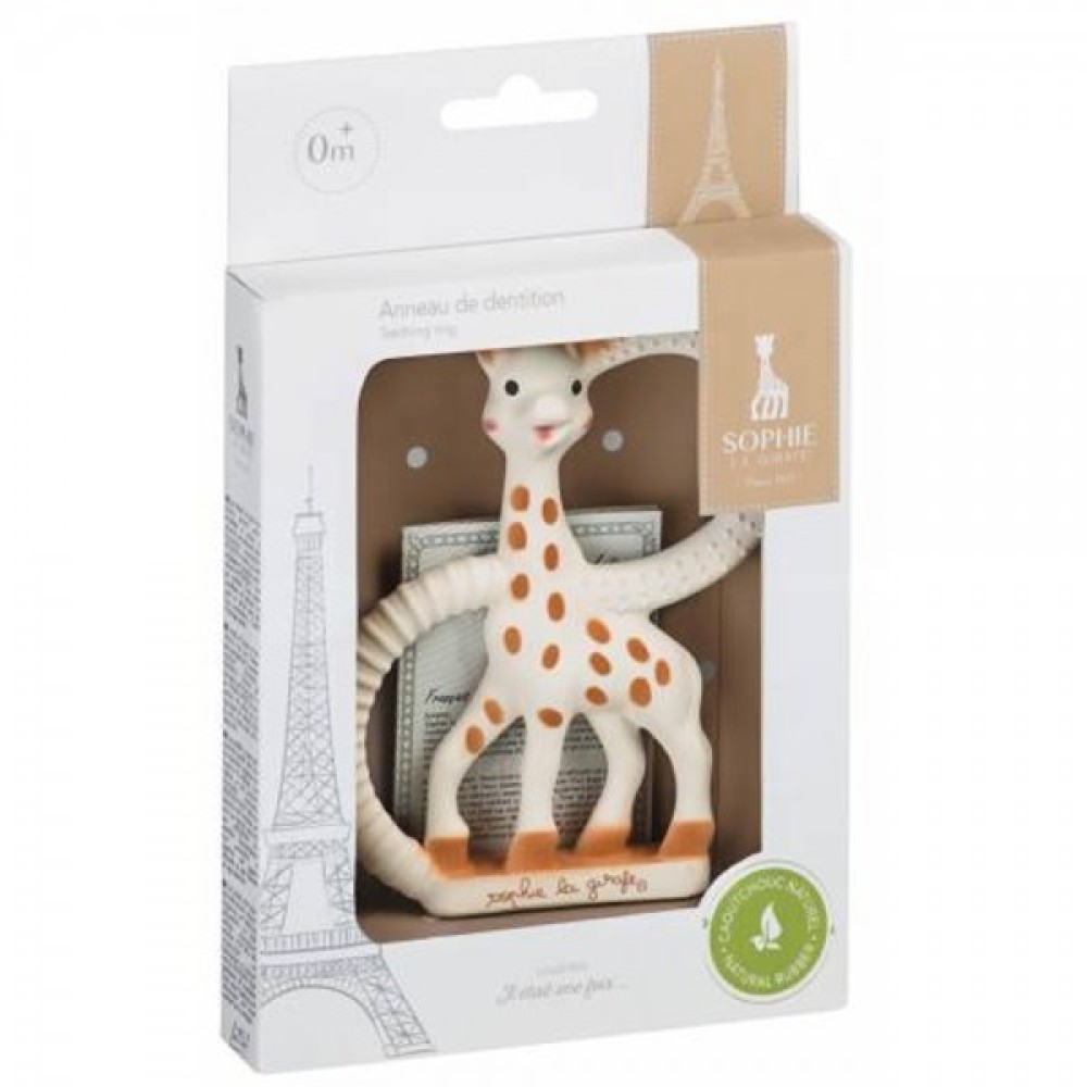 Vulli Sophie la Giraffe Teething Ring Original Natural Rubber Baby Teether