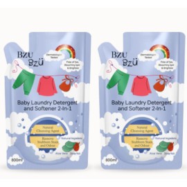 BZU BZU Baby Laundry Detergent and Softener 2-in-1 Refill Pack - (800ml x 2)