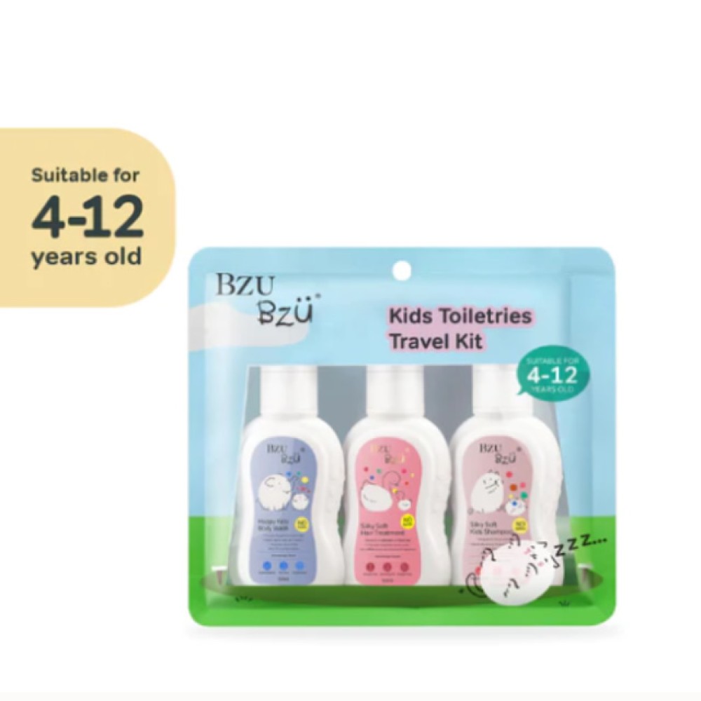 BZU BZU Kids Toiletries Travel Kit (4-12 Years) - Convenient Essentials for Traveling