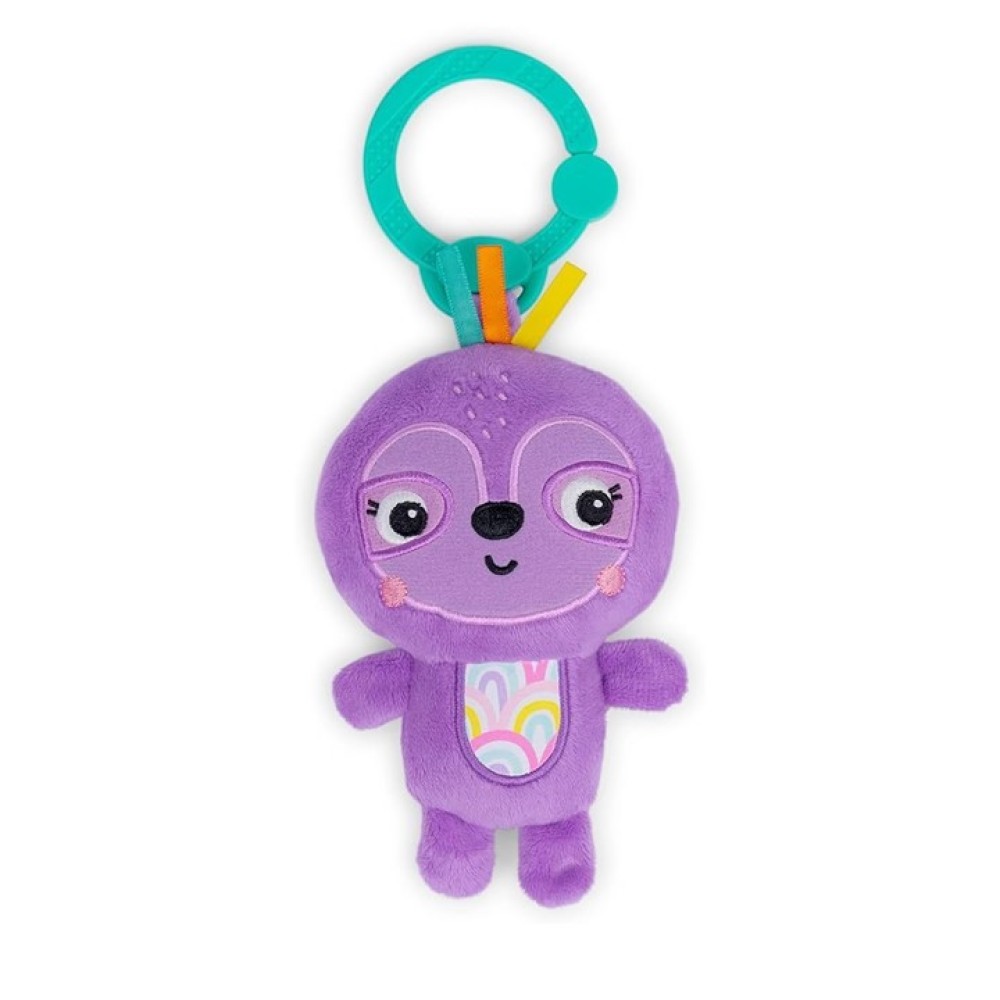 Bright Starts Jingle Joy On-The-Go Newborn Toy - Purple Sloth