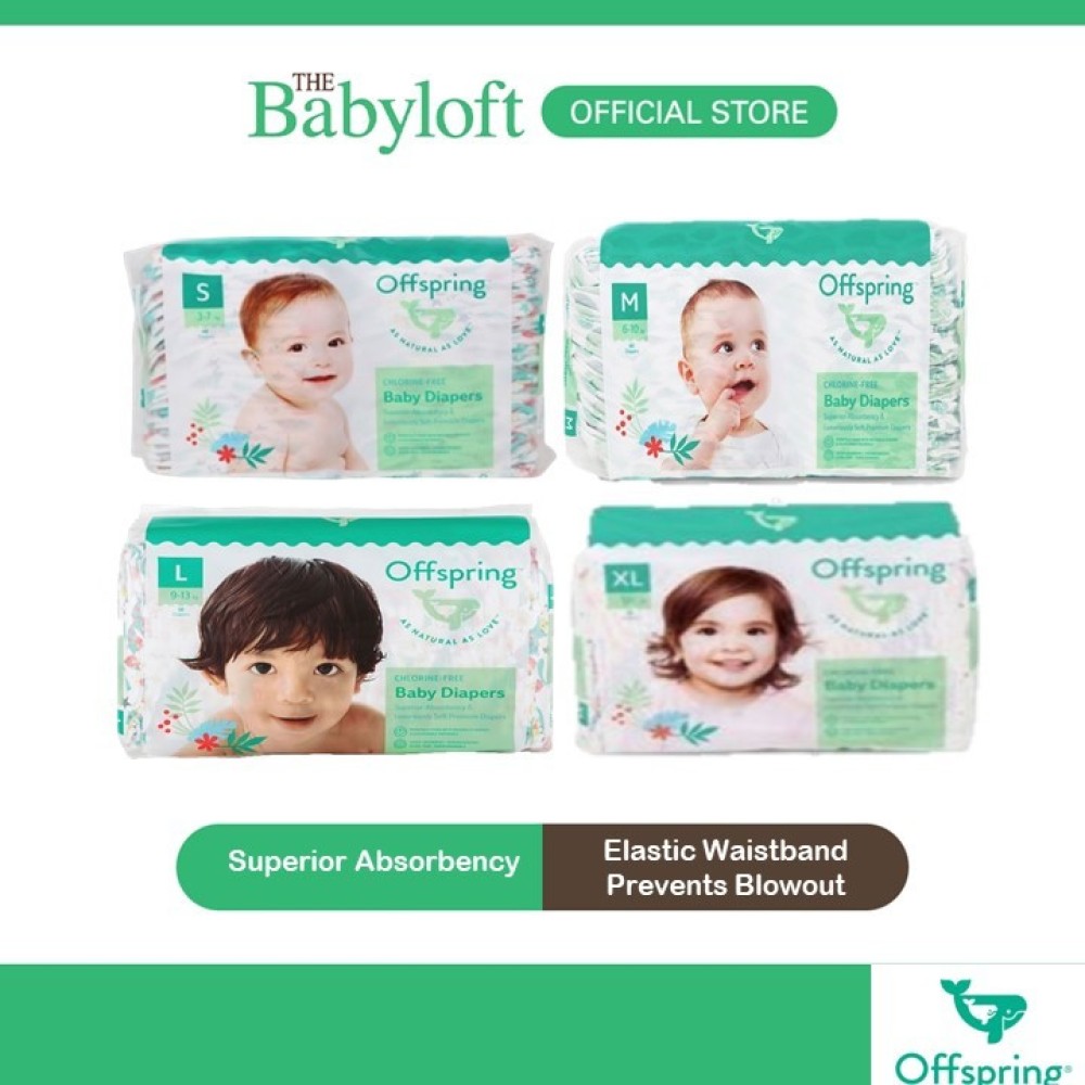 Offspring Baby Diapers Tapes- Willy Design - Size M/L/XL