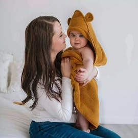 Joey & Mom Kids Quick Dry Hooded Towel - For Sensitive Skin & Newborn Baby