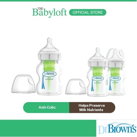 Dr Brown's 5oz/150ml PP Wide Neck Options+  Bottles (Single pack, Twin pack)