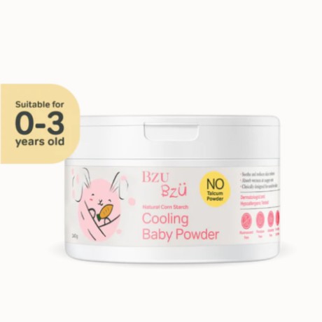 BZU BZU Cooling Baby Powder With Puff (140G) - For Sensitive Skin