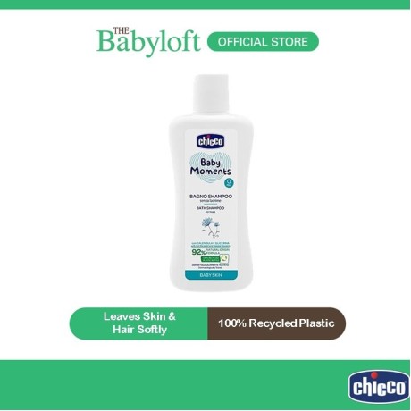 Chicco Baby Moments No-Tears Bath Shampoo 200ml / 500ml