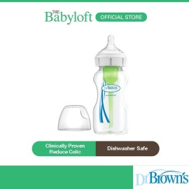 Dr Brown's 9oz/270ml PP Wide Neck Options+ Bottles (single pack, twin pack)