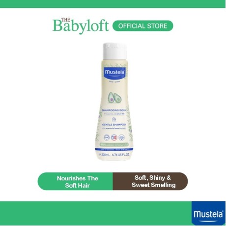 Mustela Gentle Baby Kids Shampoo With Organically Farmed Avocado (200ML)