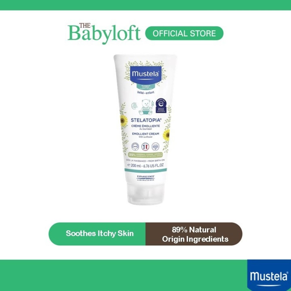 Mustela Baby Stelatopia Emollient Balm With Sunflower: For Dry Skin Face & Body (200ML)