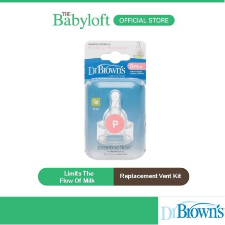 Dr Brown’s Preemies Flow Teats – Twin Pack (0 m+)