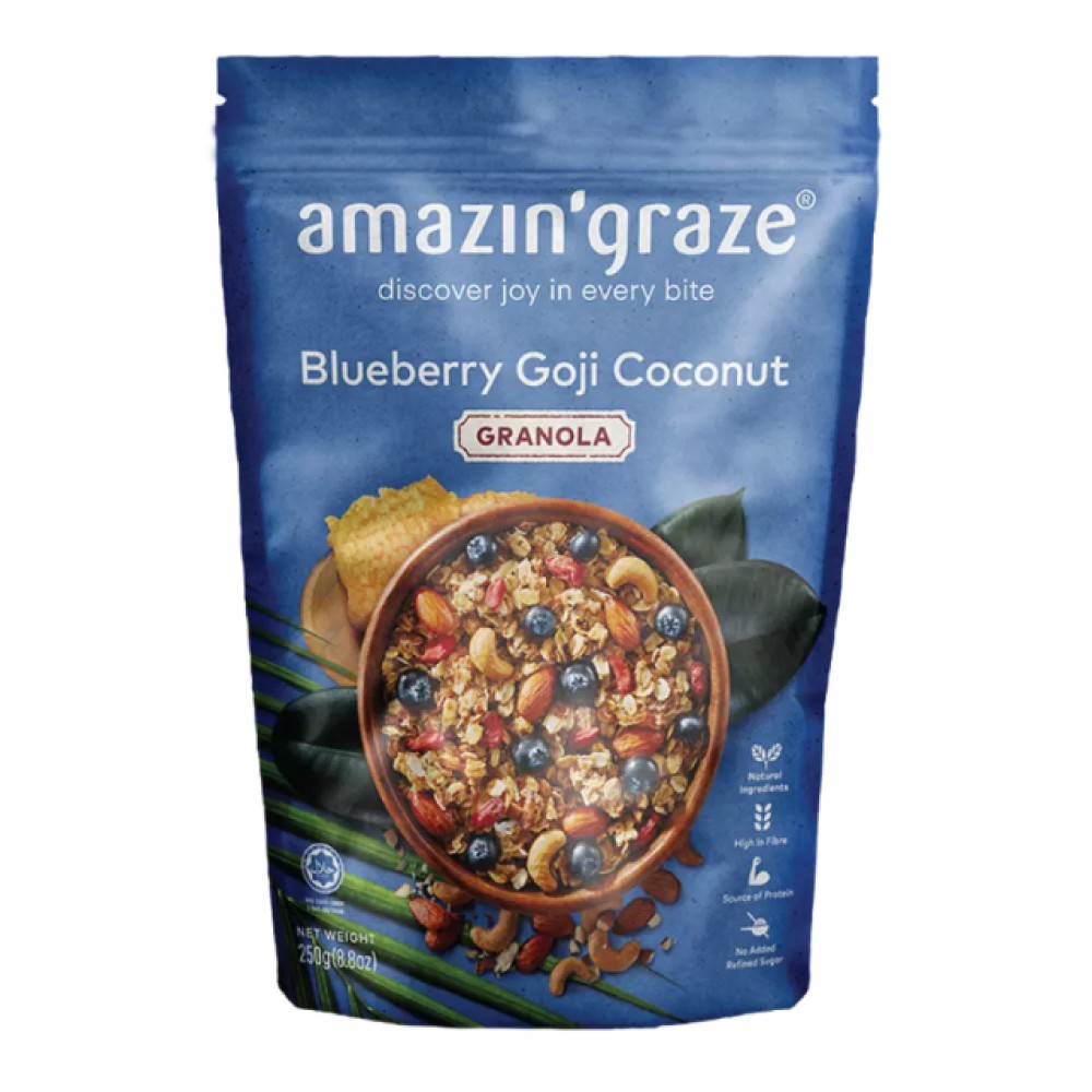 Amazin' Graze Blueberry Goji Coconut Granola Healthy Breakfast Snack (250G)