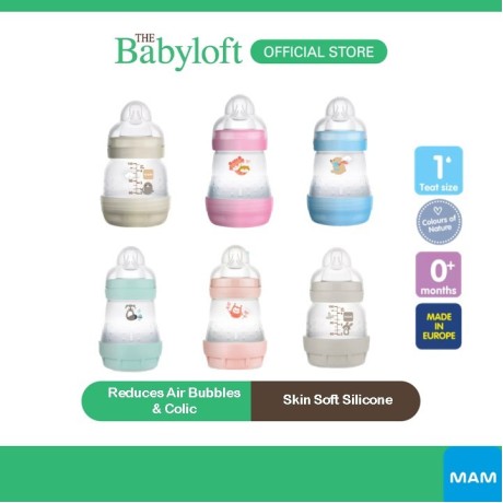 ￼MAM Easy Start Anti Colic Bottle (160ml) with Slow Flow Silicone Teat