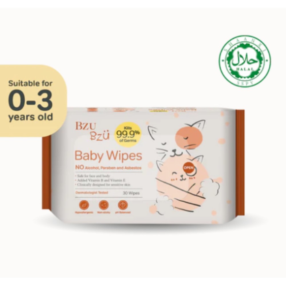 BZU BZU Antibacterial Baby Wipes - Safe and Effective Cleansing Solution