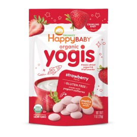 Happy Baby Yogis Organic Freeze-Dried Yogurt & Fruit Baby Snack (Age: 9months+)