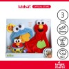 Bright Starts Sesame Street Friendly Monsters Cookie Monster and Elmo 3 Piece Baby Gift Set, Ages Newborn +