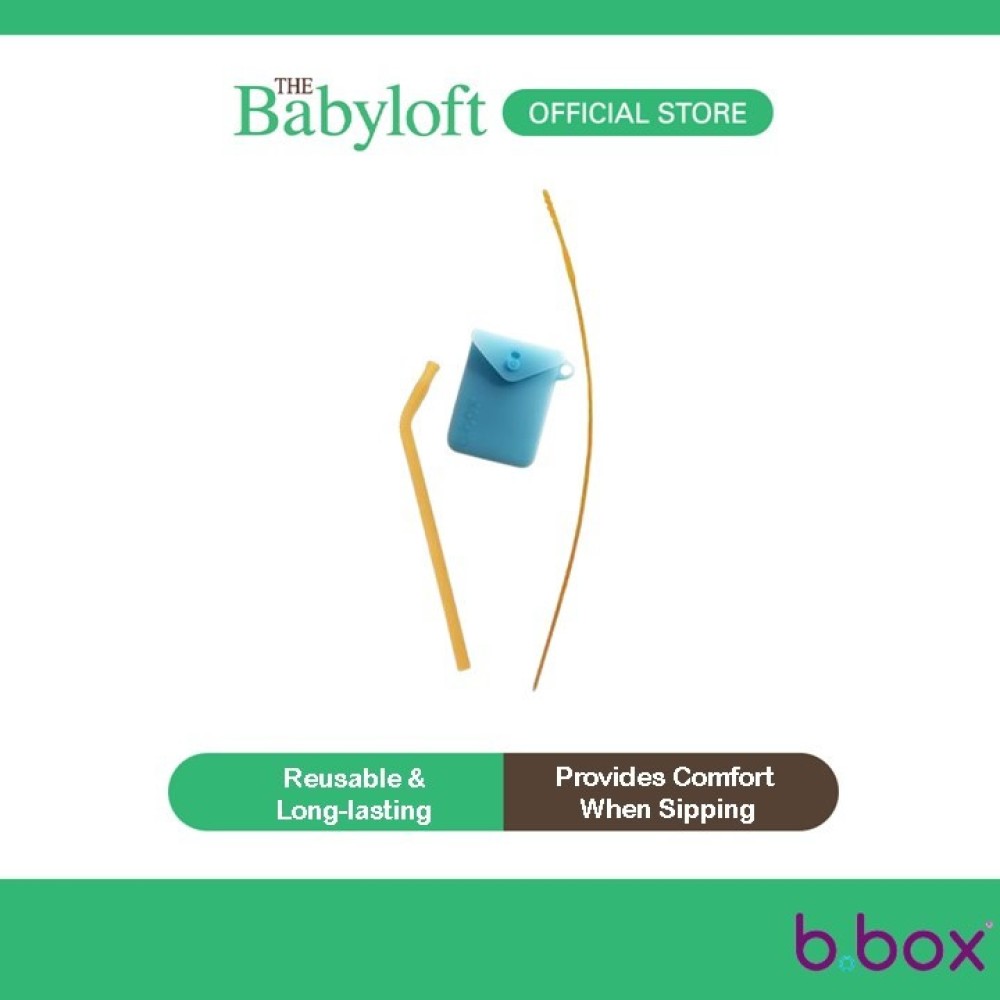 B.box Baby Silicone Straw Travel Pack