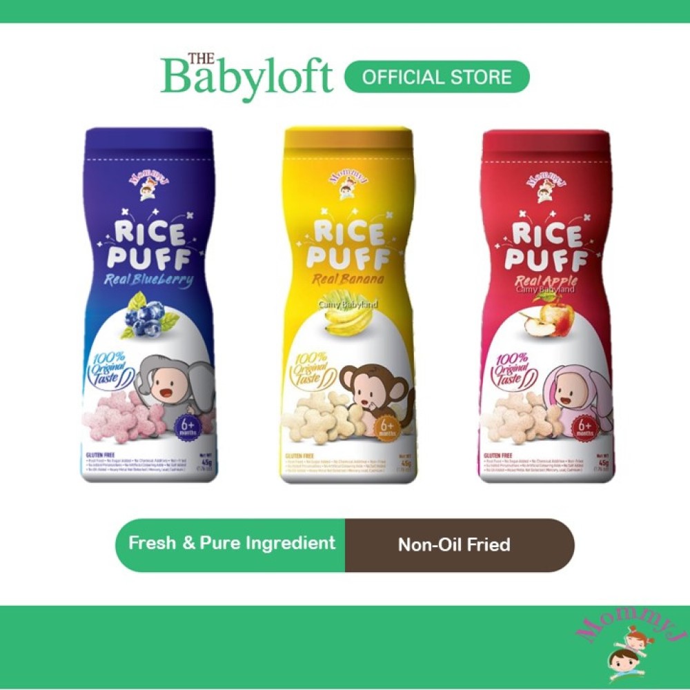 Mommyj Baby Pure Rice Puff for 6+ Months Baby (45g)