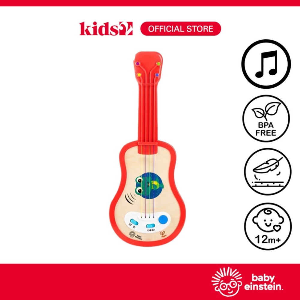 Baby Einstein Magic Touch Ukulele Wooden Musical Toy, Ages 6 Months Plus