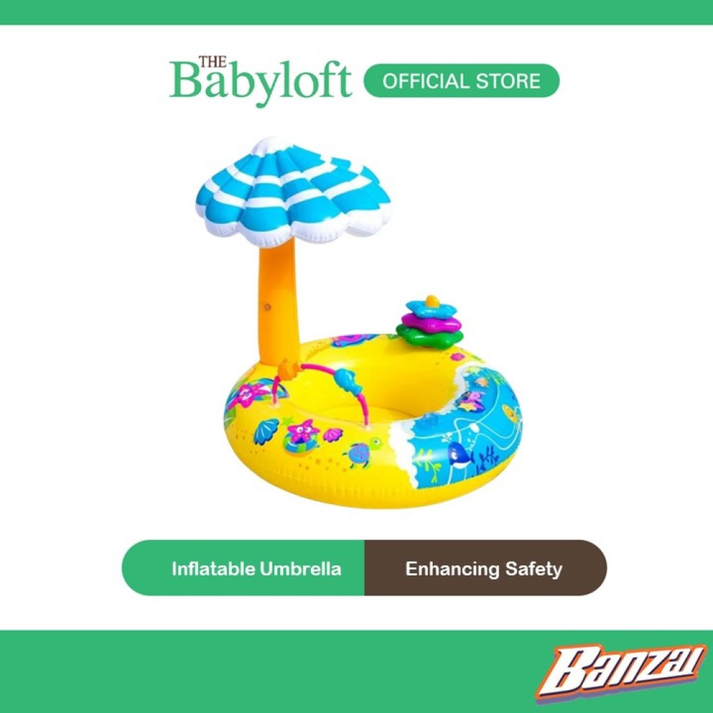 Banzai JR Junior Baby Float Series Discovery Splash Float Seat Baby Water Toy (Age: 9-24m+)