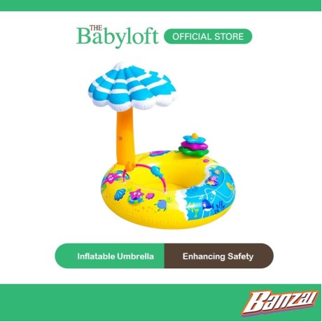 Banzai JR Junior Baby Float Series Discovery Splash Float Seat Baby Water Toy (Age: 9-24m+)