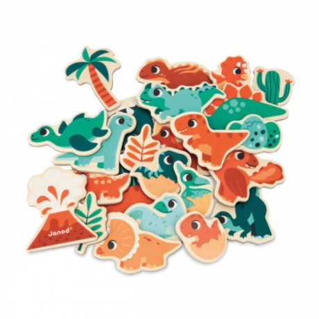 Janod Dino - Dino Magnets Kids Playing Tool For Indoor Games