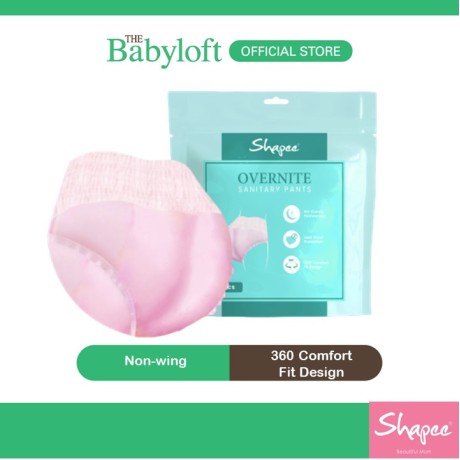 Shapee Overnite Sanitary Panties For Postpartum (3PCS)