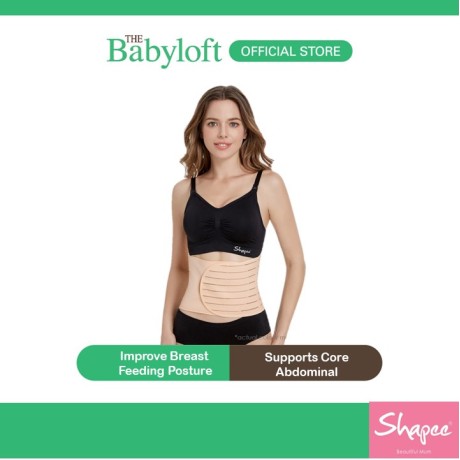 Shapee Belly Wrap Basic (FREE SIZE) - Postpartum Recovery Belt, Instant Slimming Belly Wrap & Tummy Binder