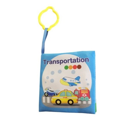 Lucky Baby  Discovery Pals Smartee 8 Pages Cloth Book - Transportation