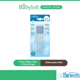 Dr. Brown’s Natural Flow Reusable Baby Bottle Vent System and Reservoir Cleaning Bristle Brush (4pcs)