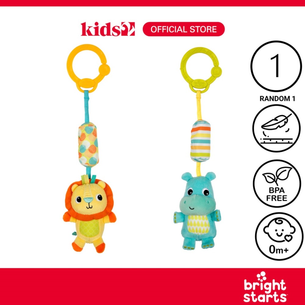 Bright Starts Chime Along Friends On the Go Take Along Baby Toy - Random