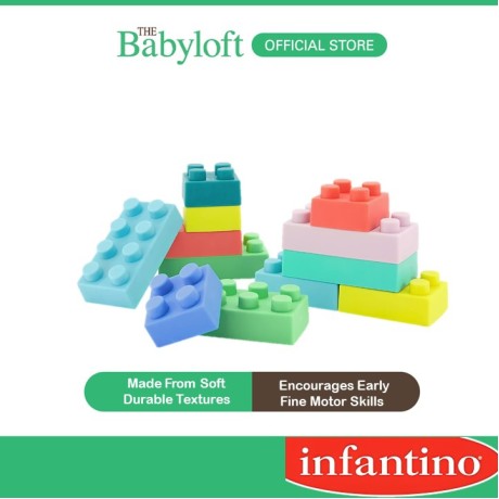 Infantino Super Soft 1st Building Blocks (12-piece set)