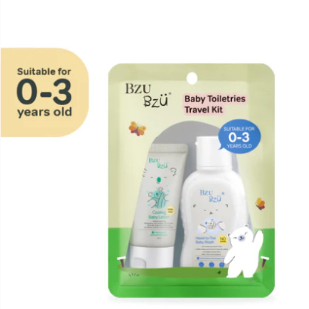 BZU BZU Baby Toiletries Travel Kit (0-3 Years) : Head to Toe 50ml + Lotion 25ml