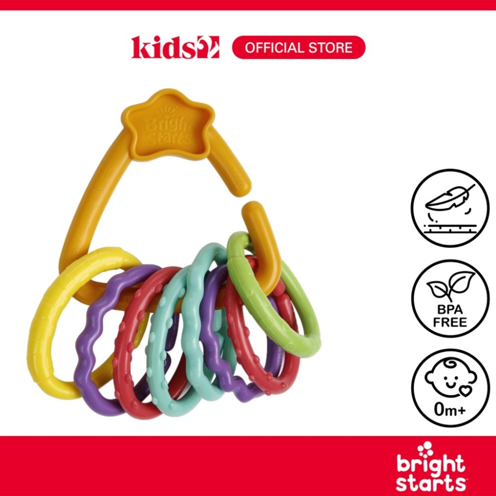 Bright Starts Fun Links Baby Teether for Newborn