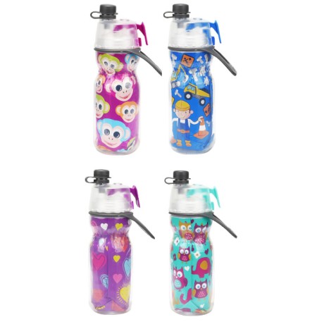 O2COOL Classic Elite 12oz Kids Articsqueeze Water Bottles (355ml) - For 4+ Years Kids