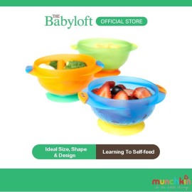 Munchkin Stay-Put Suction Bowls (3 in one pack)