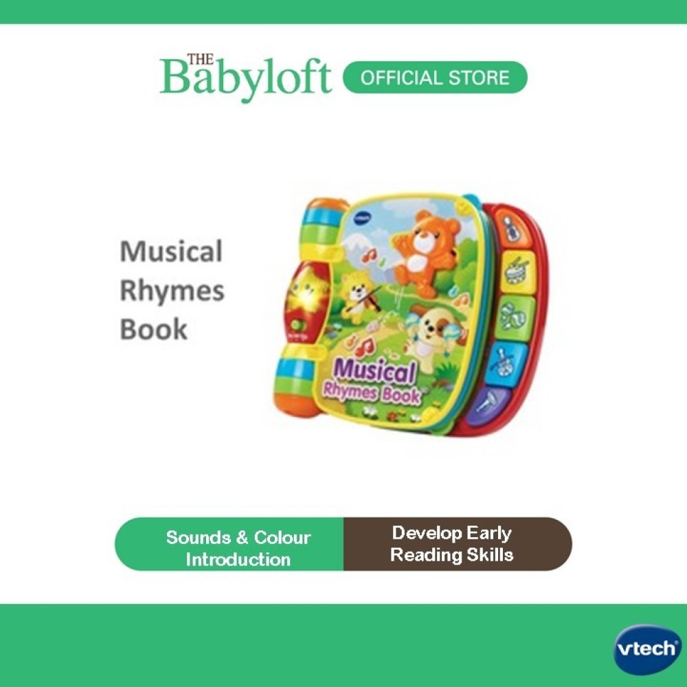 VTech Musical Rhymes Book for Baby Early Development Toys 3-24 months Learning Toys