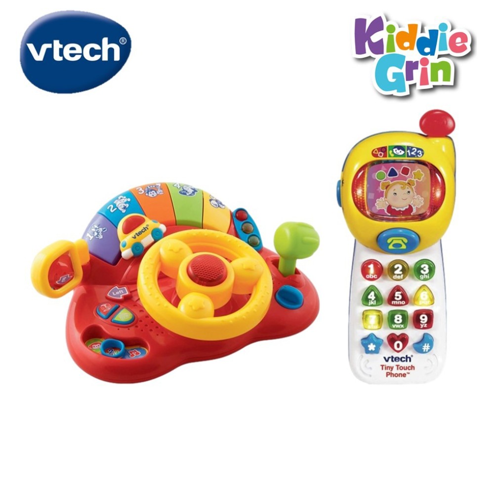 [BUNDLE] Vtech Tiny Touch Phone + Tiny Tot Driver Baby Toy Infant Toddler Baby Toys