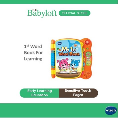 Vtech My First Word Book Kids E-Book English Vocabulary Electronic Learning Toys 12-36 months