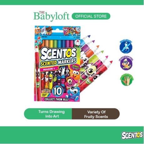 Scentos Scented Fine Line Markers - Fruitastic Collection