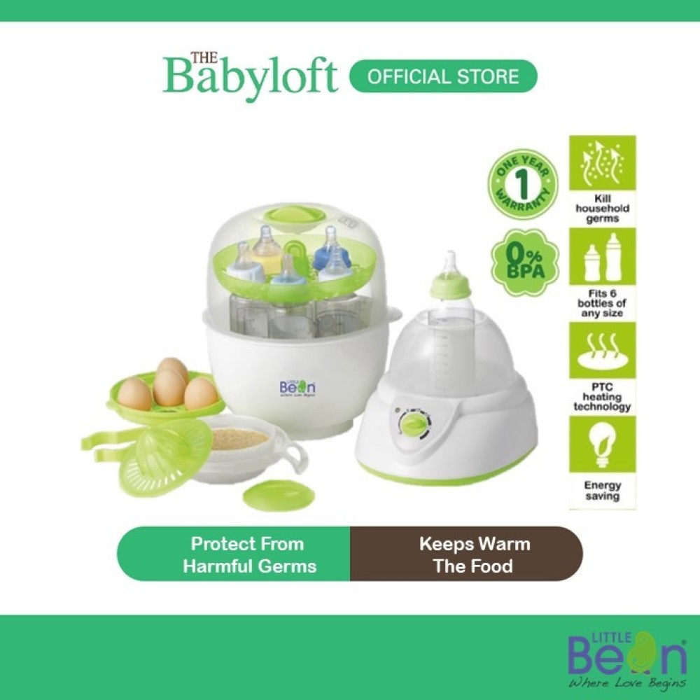 Little Bean 5-In1 Multifunction Steam Feeding Bottle Sterilizer / Bottle Warmer / Food Warmer / Egg Cooker / Juice Maker