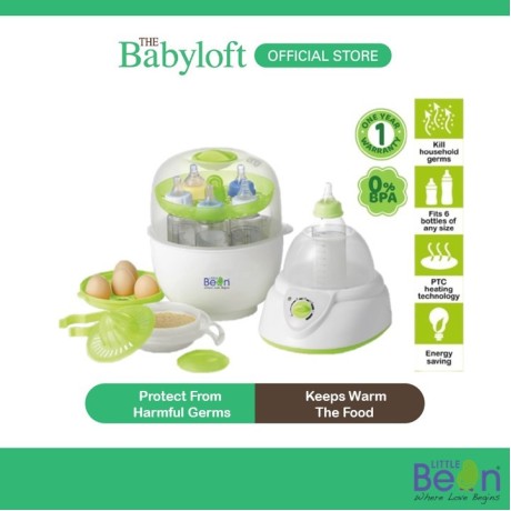 Little Bean 5-In1 Multifunction Steam Feeding Bottle Sterilizer / Bottle Warmer / Food Warmer / Egg Cooker / Juice Maker