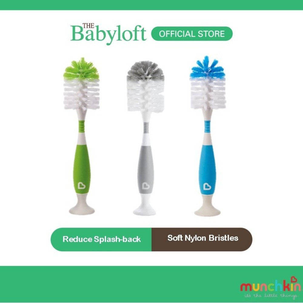 Munchkin Bristle Bottle Brush 1 pack (Remark for Colour)