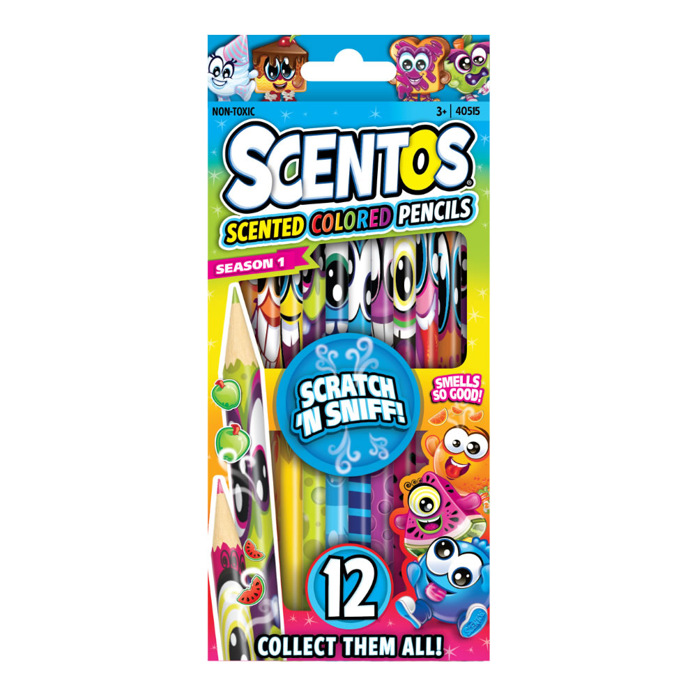 (Dc) 12Ct. Scentos Scented Colored Pencils