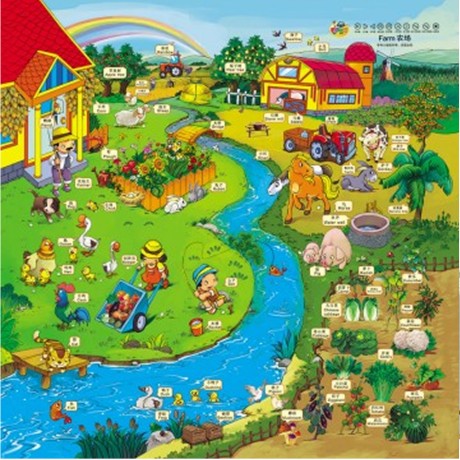 Tell-Me-A-Story™ Educative Flooring Mats-Pleasant Farm 1.2Mx 1.8Mx 3Mm