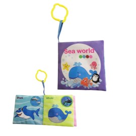 English Sea World Cloth  Book Size:11X11Cm